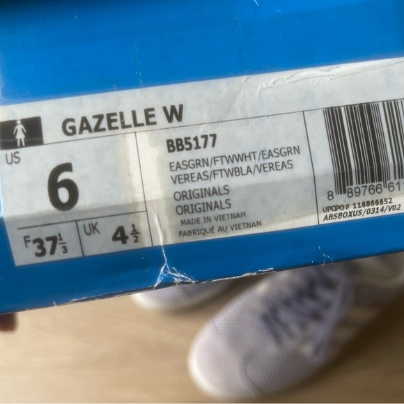 ADIDAS -Gazelle purple and white sneakers - Picture 12 of 14